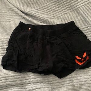 Short Pj shorts w/ Jack-o-Lantern Face
